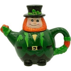 Radiant Treasures Ceramic Leprechaun 16oz Teapot